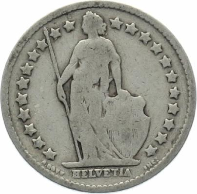 1/2 Franken 1906 B